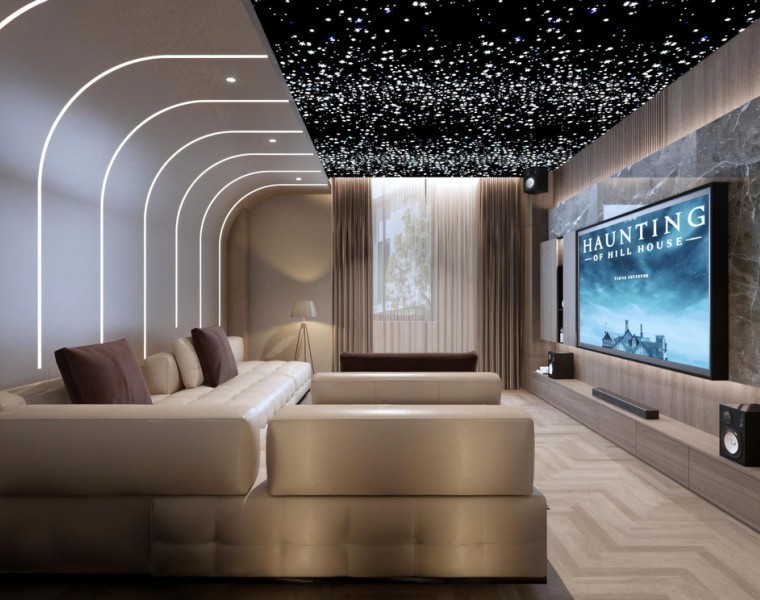 Vách phòng khách nhà a Cường chợ hoa quả