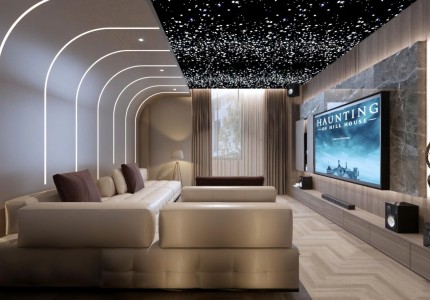 Vách phòng khách nhà a Cường chợ hoa quả